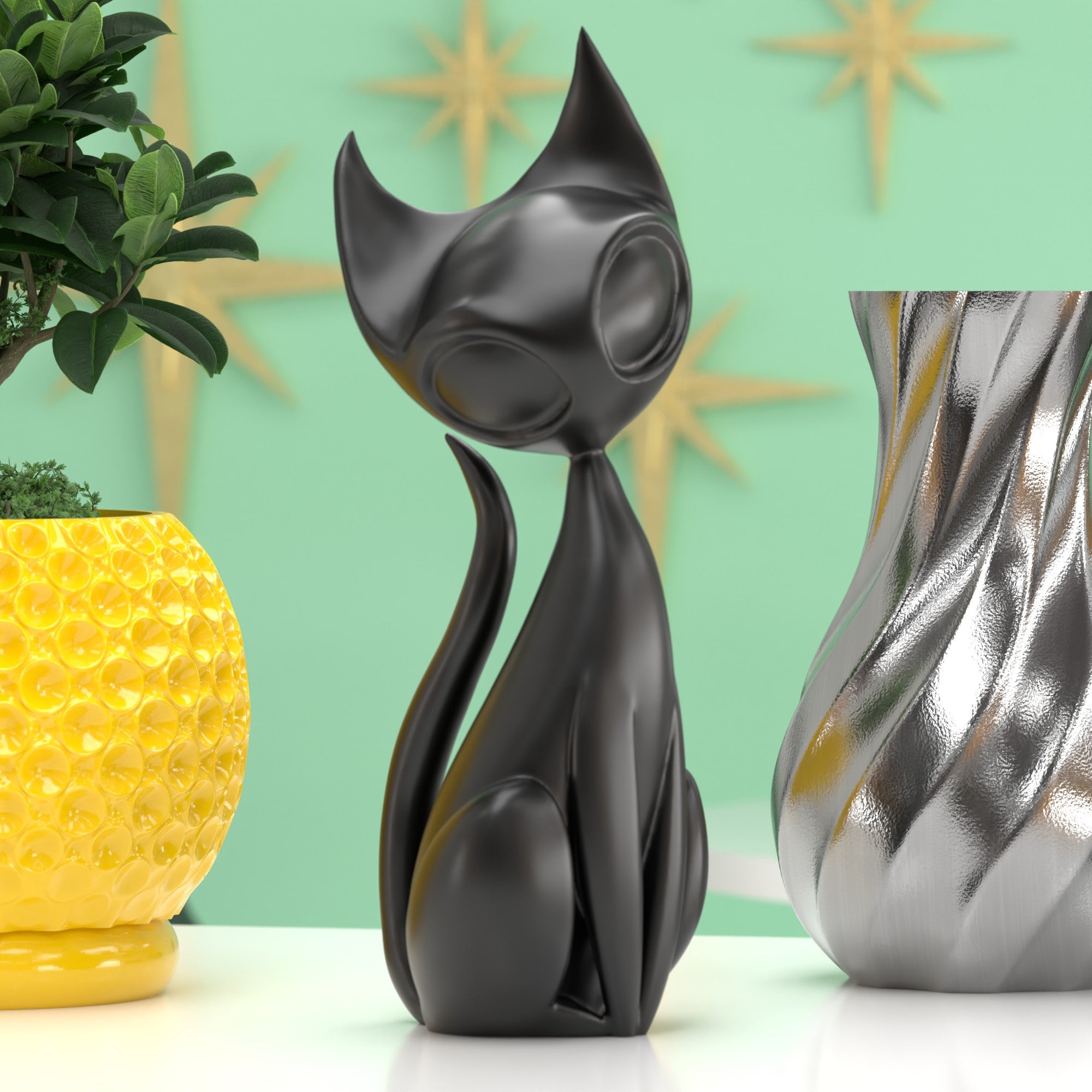 Atomic Cat Sculpture Standard