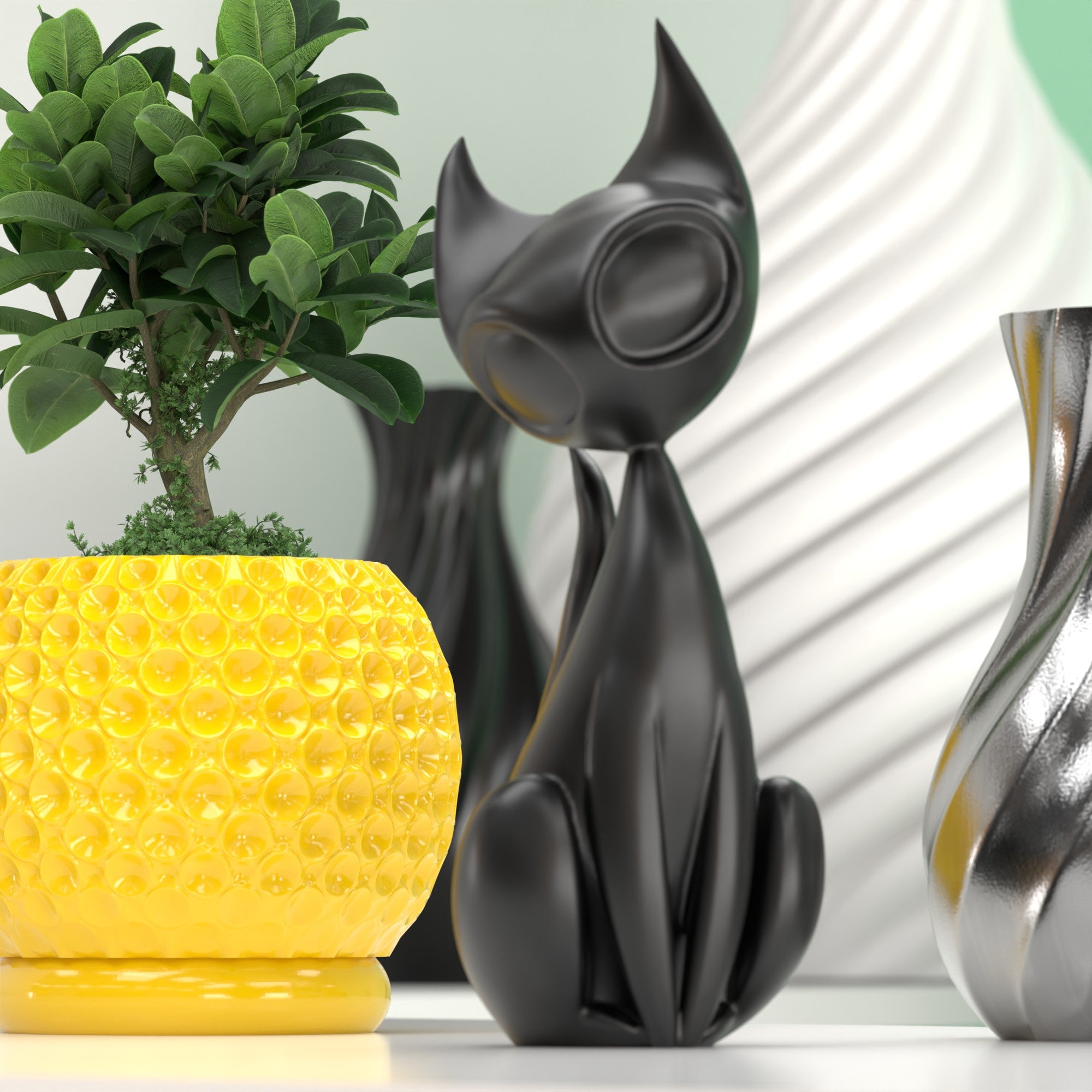 Atomic Cat Sculpture Standard