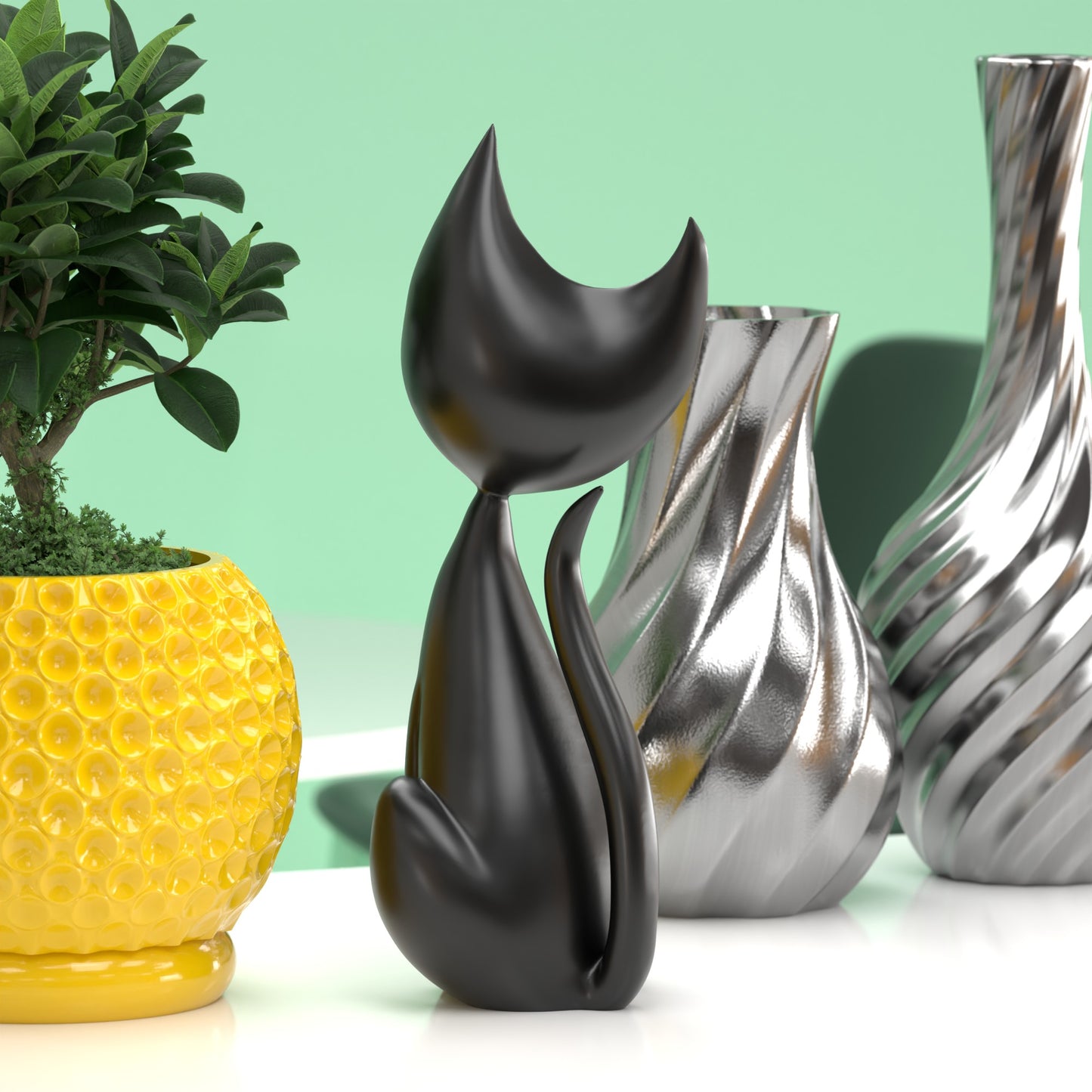 Atomic Cat Sculpture