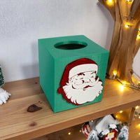 Retro Santa Claus Tissue Box Cover