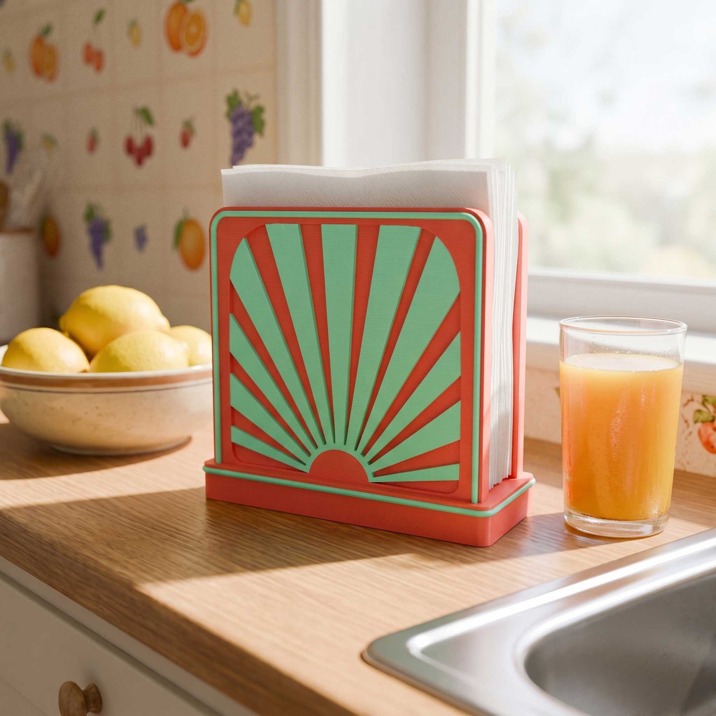 Atomic Sunrise Napkin Holder