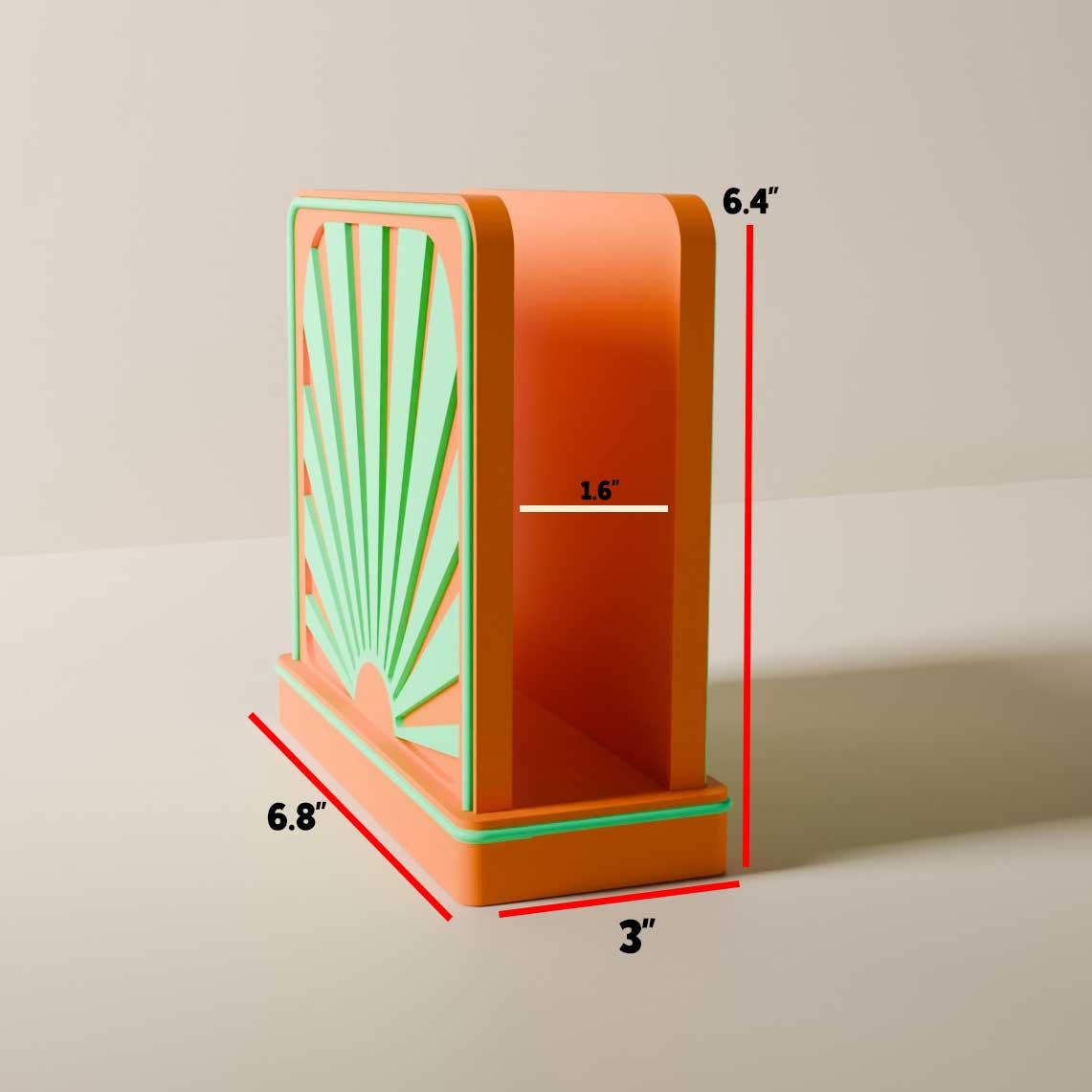 Atomic Sunrise Napkin Holder