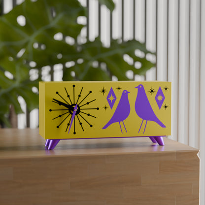 Atomic Bird Retro Mid-Century Modern Atomic Space-Age Clock