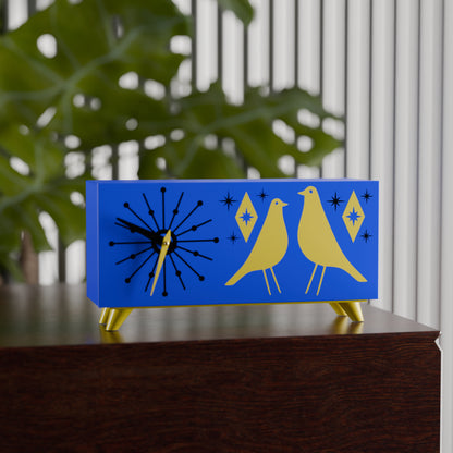 Atomic Bird Retro Mid-Century Modern Atomic Space-Age Clock