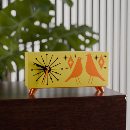 Atomic Bird Retro Mid-Century Modern Atomic Space-Age Clock