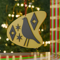Retro Atomic Bird Tree Ornament