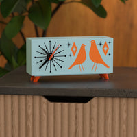 Atomic Bird Retro Mid-Century Modern Atomic Space-Age Clock
