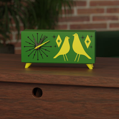 Atomic Bird Retro Mid-Century Modern Atomic Space-Age Clock