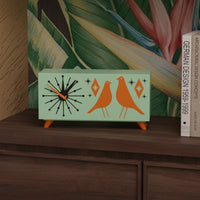 Atomic Bird Retro Mid-Century Modern Atomic Space-Age Clock