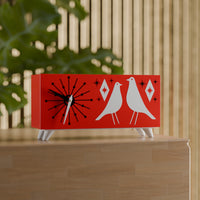 Atomic Bird Retro Mid-Century Modern Atomic Space-Age Clock