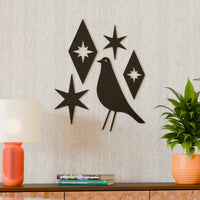 Mid Century Modern Atomic Bird Wall Decor