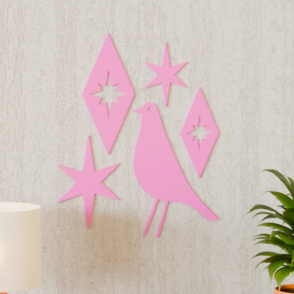 Mid Century Modern Atomic Bird Wall Decor