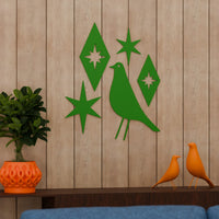 Mid Century Modern Atomic Bird Wall Decor