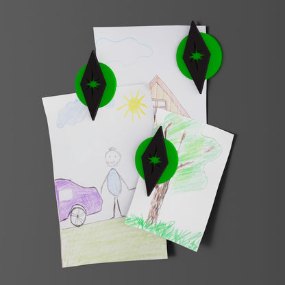 Space Age Circular Diamond Magnet Set (Set of 3)