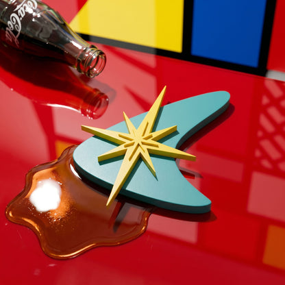Atomic Boomerang Starburst Fridge Magnet