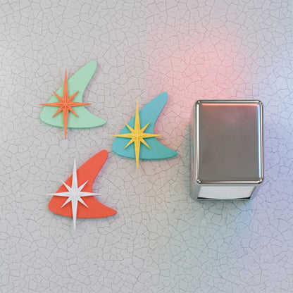 Atomic Boomerang Starburst Fridge Magnet