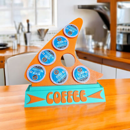 Retro Style Boomerang Coffee Pod Holder for K-Cups