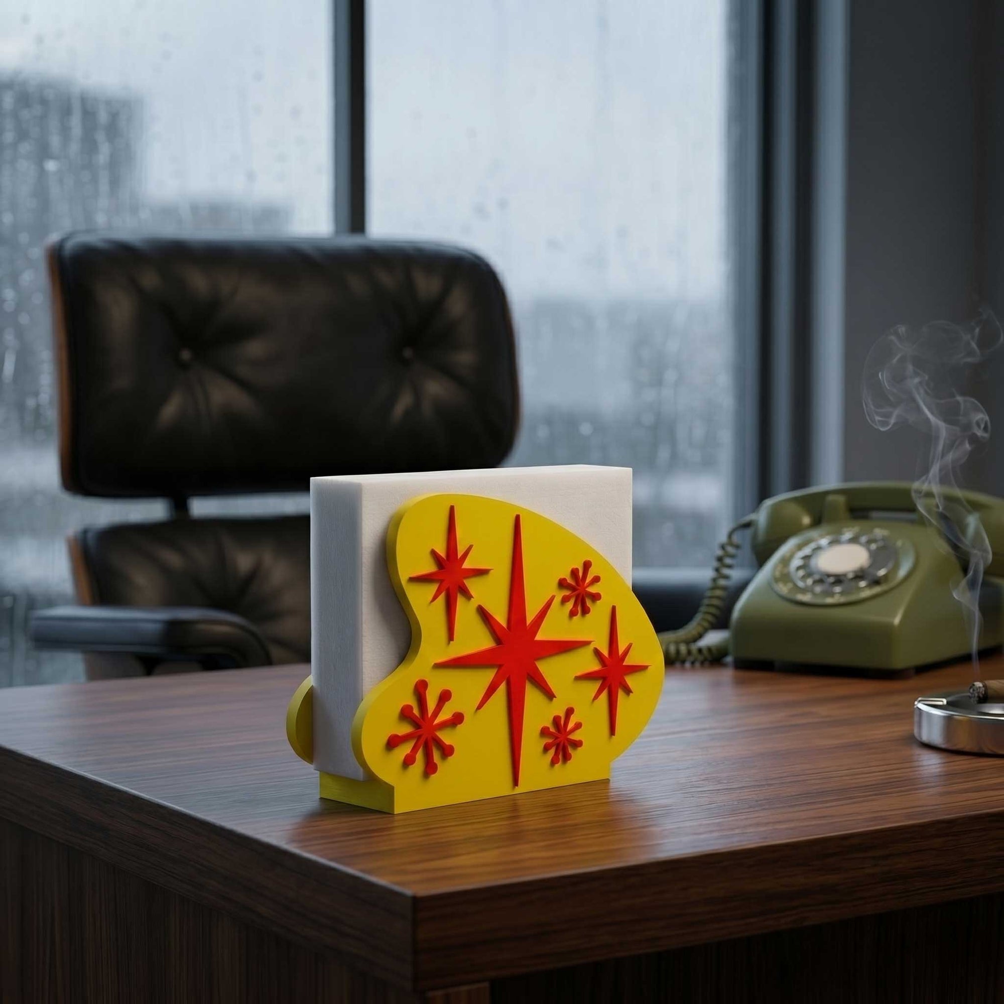 Starburst Boomerang Retro Style Napkin Holder