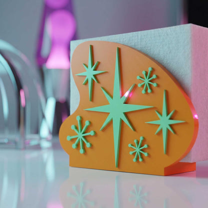 Starburst Boomerang Retro Style Napkin Holder
