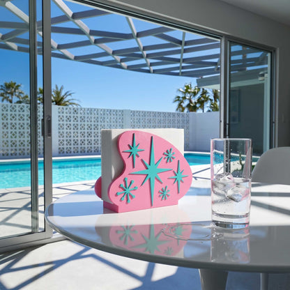 Starburst Boomerang Retro Style Napkin Holder