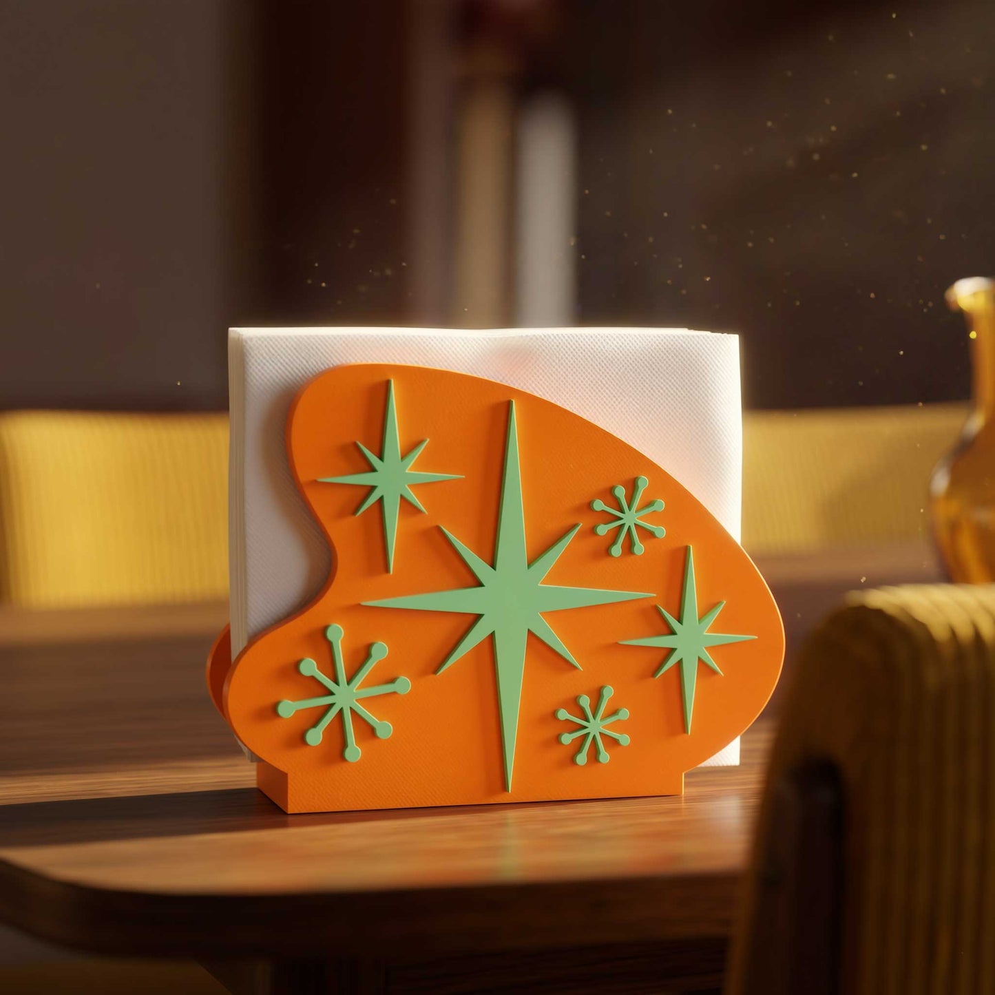 Starburst Boomerang Retro Style Napkin Holder