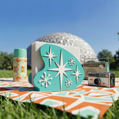 Starburst Boomerang Retro Style Napkin Holder