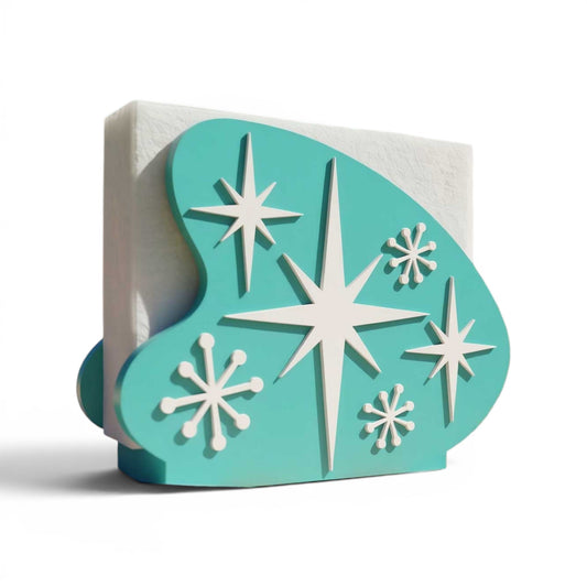 Starburst Boomerang Retro Style Napkin Holder