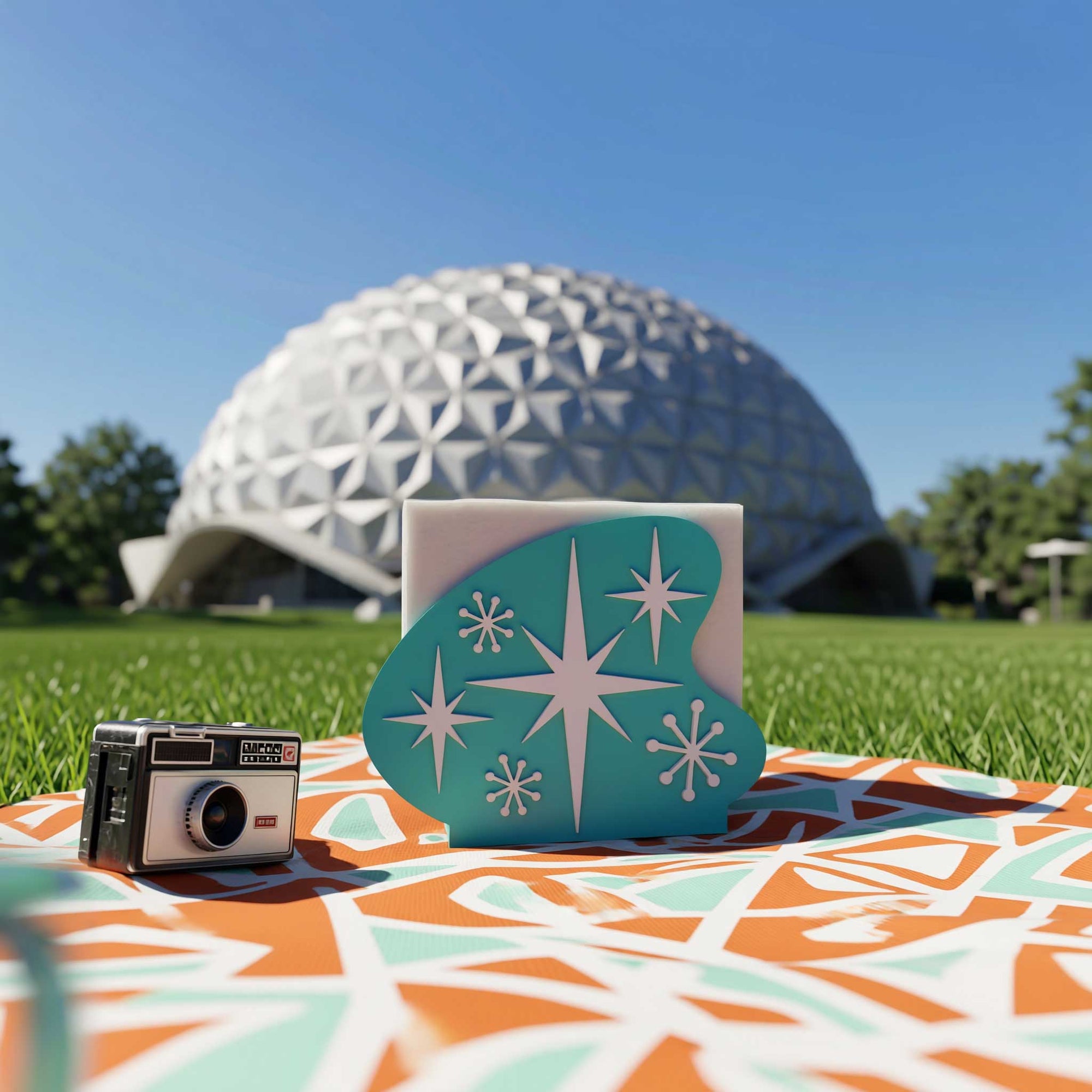 Starburst Boomerang Retro Style Napkin Holder