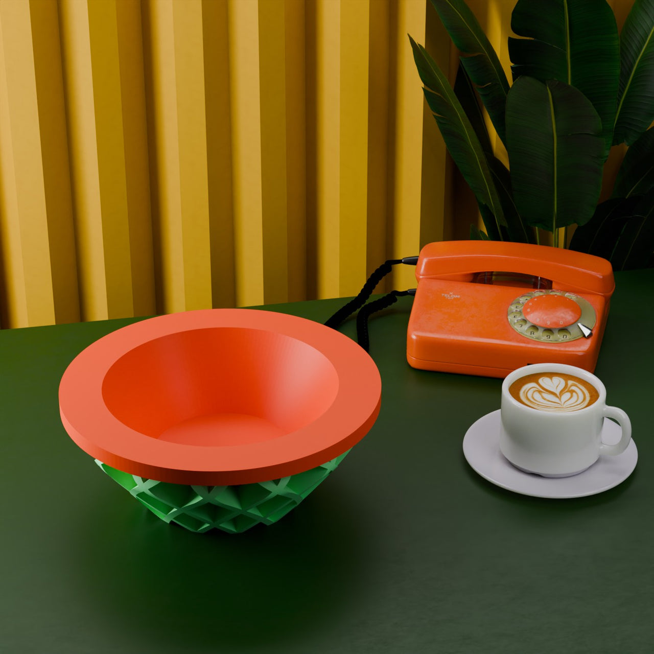 Retro Minimalist Space Age Nova Nest Decorative Bowl