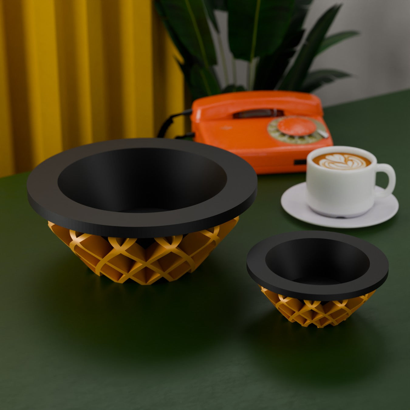 Retro Minimalist Space Age Nova Nest Decorative Bowl