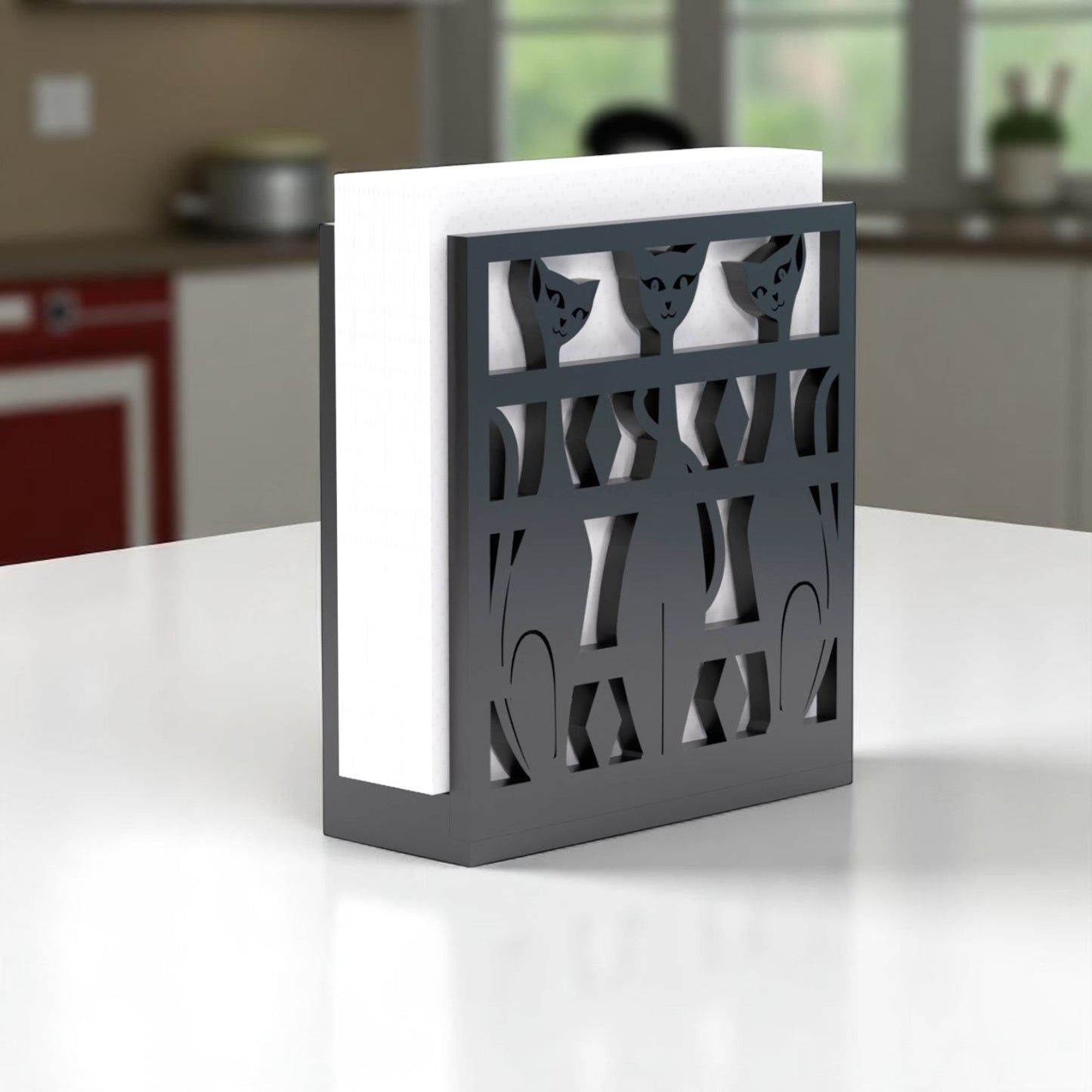Atomic Space Cats Napkin Holder
