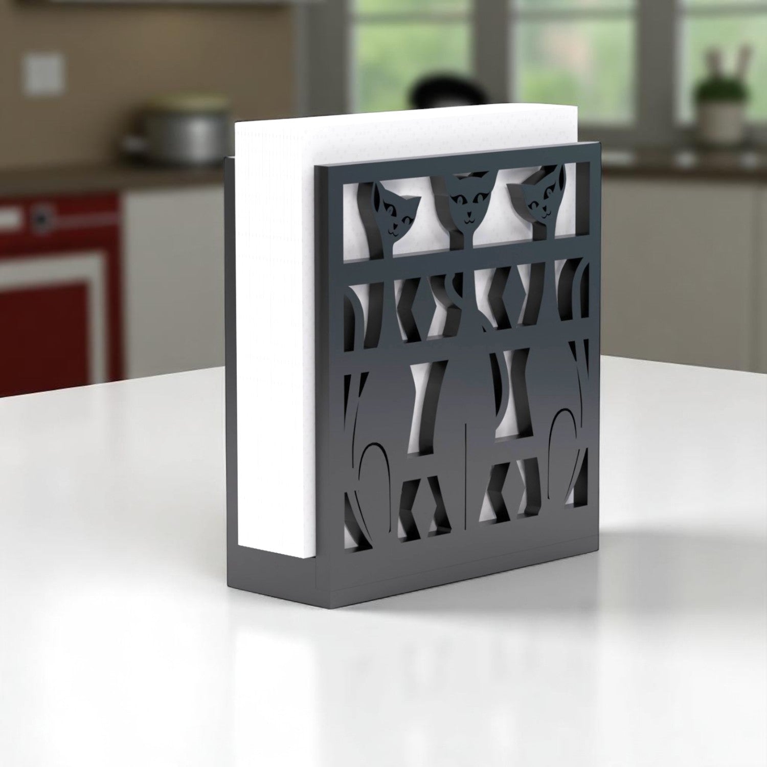 Atomic Space Cats Napkin Holder