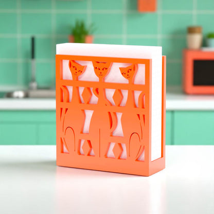 Atomic Space Cats Napkin Holder