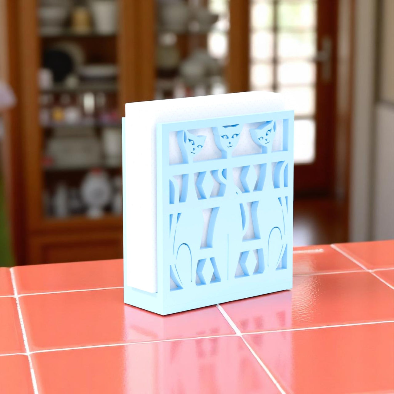Atomic Space Cats Napkin Holder