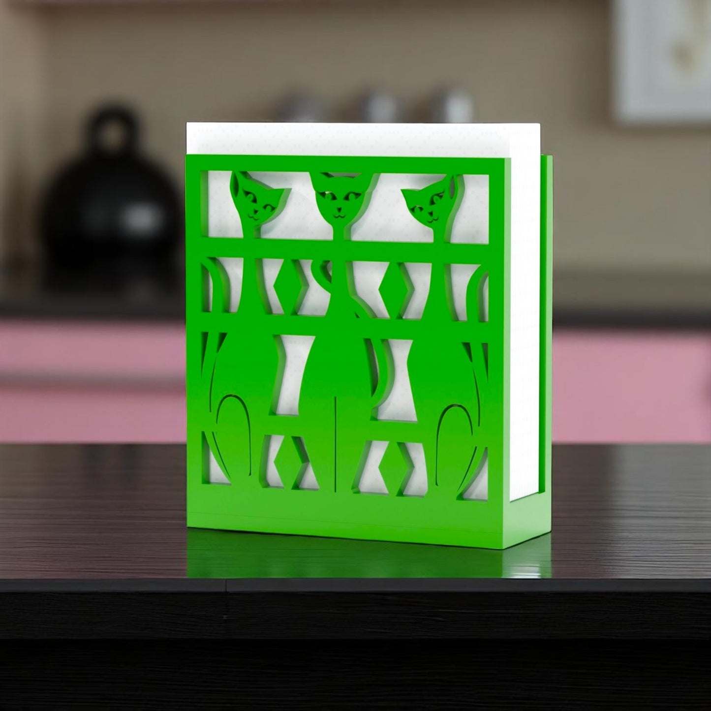 Atomic Space Cats Napkin Holder