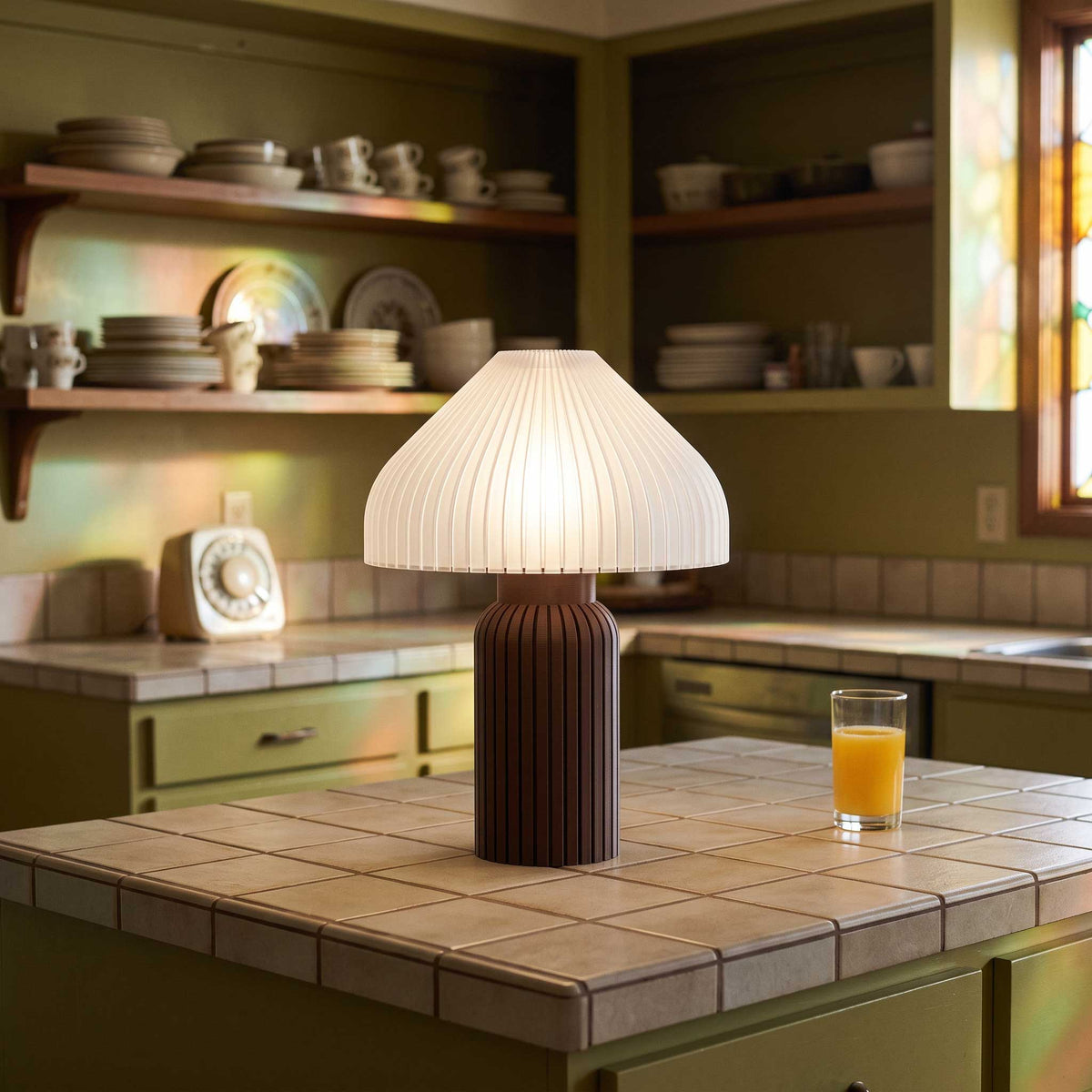 Chanterelle Mushroom Table Lamp