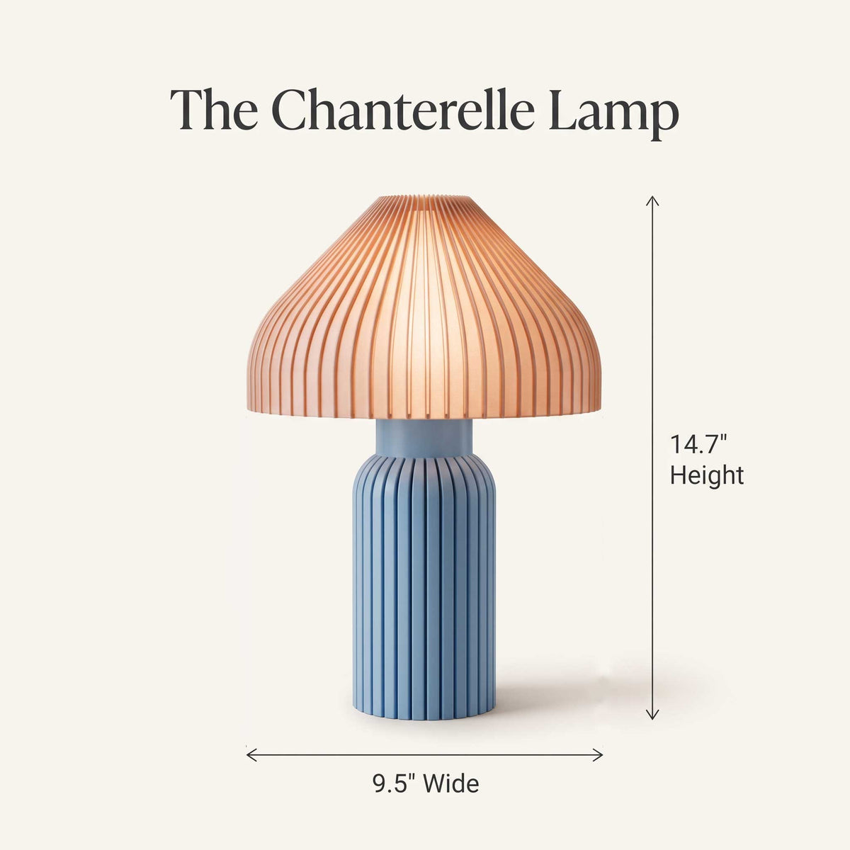 Chanterelle Mushroom Table Lamp
