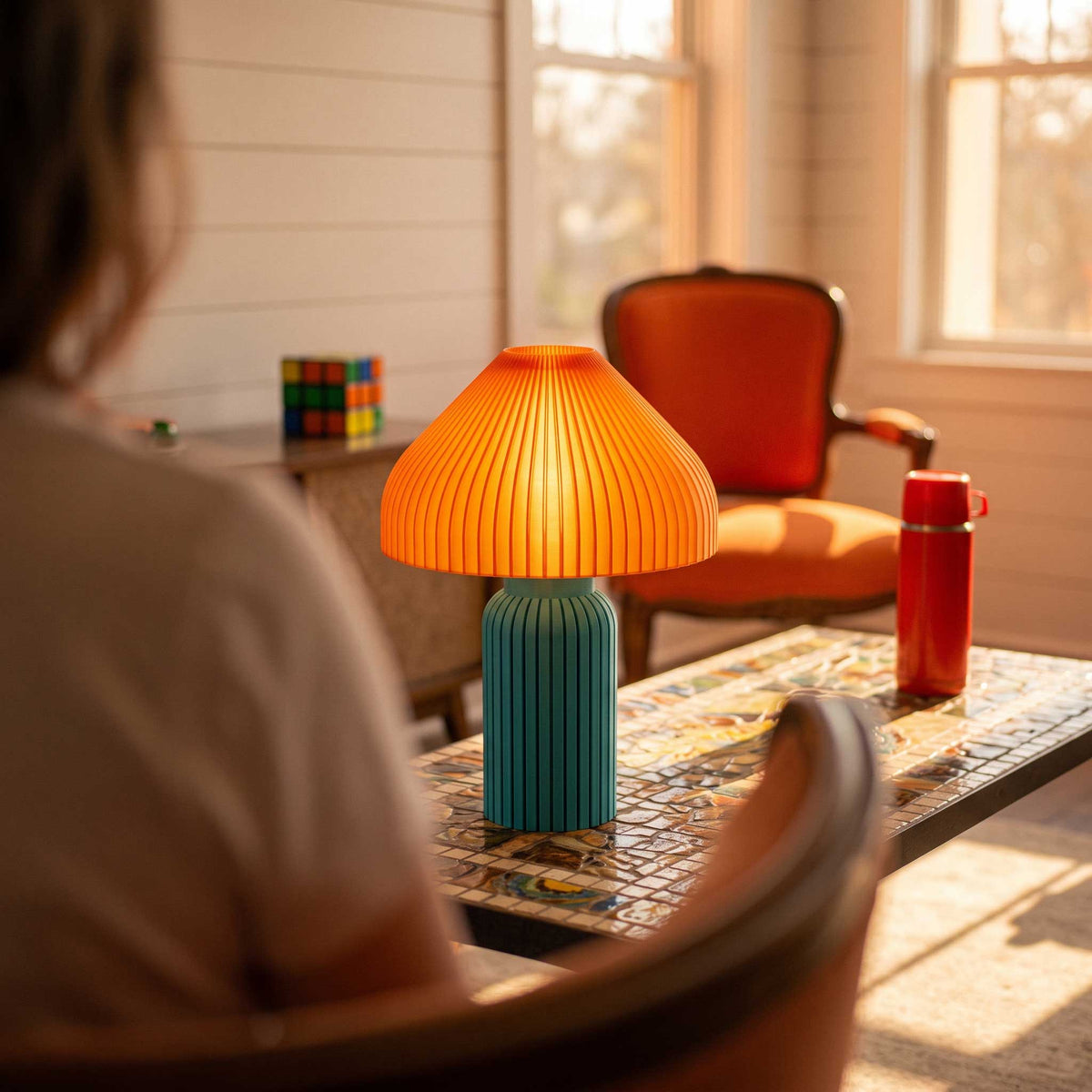 Chanterelle Mushroom Table Lamp