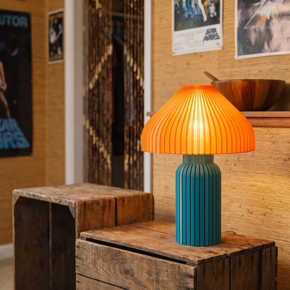 Chanterelle Mushroom Table Lamp