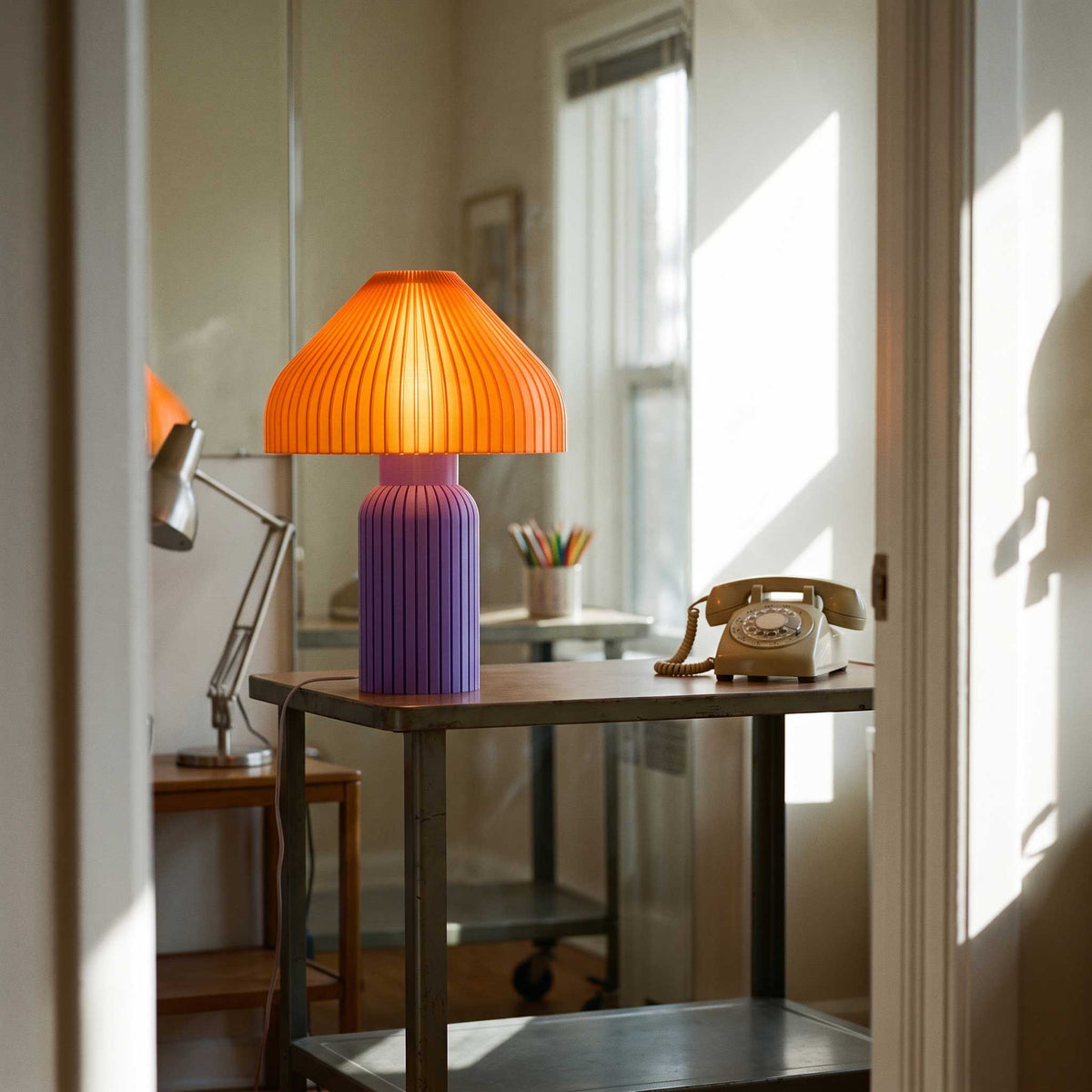 Chanterelle Mushroom Table Lamp