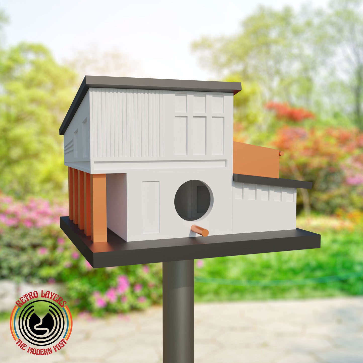 Retro Mid Century Modern Birdhouse The Charleston