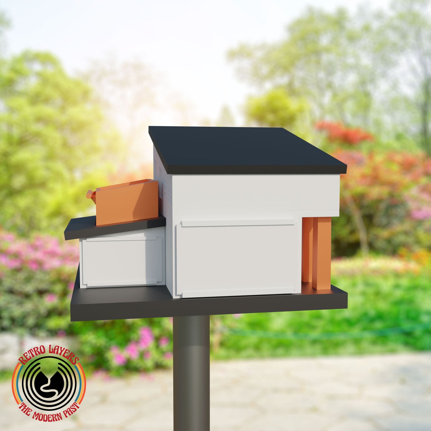 Retro Mid Century Modern Birdhouse The Charleston