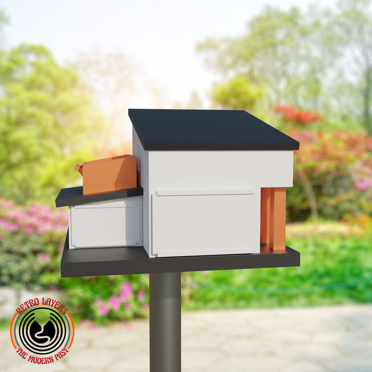 Retro Mid Century Modern Birdhouse The Charleston