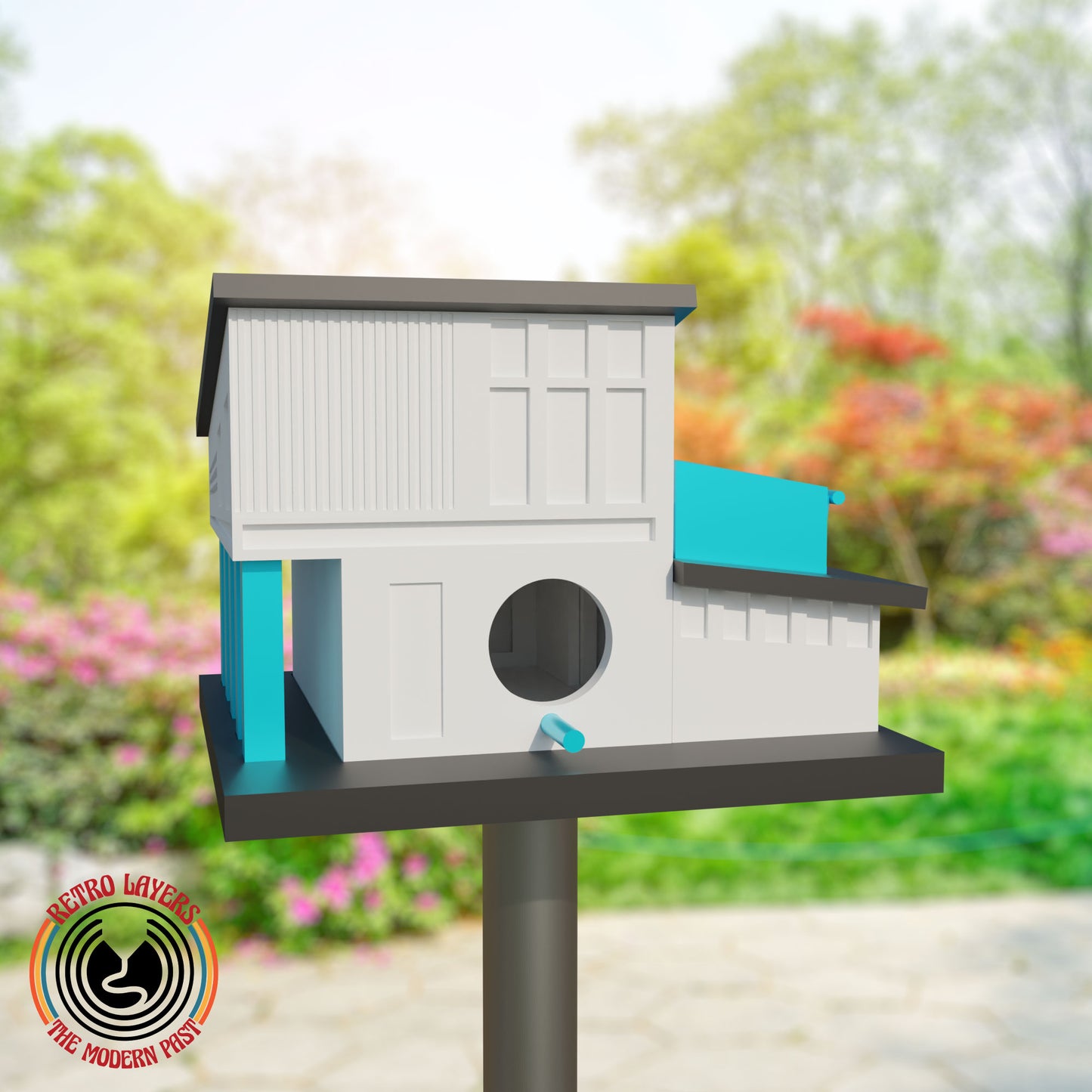 Retro Mid Century Modern Birdhouse The Charleston