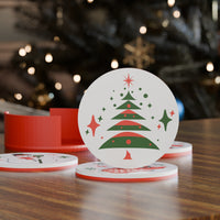 Retro Christmas Coasters Set of 4