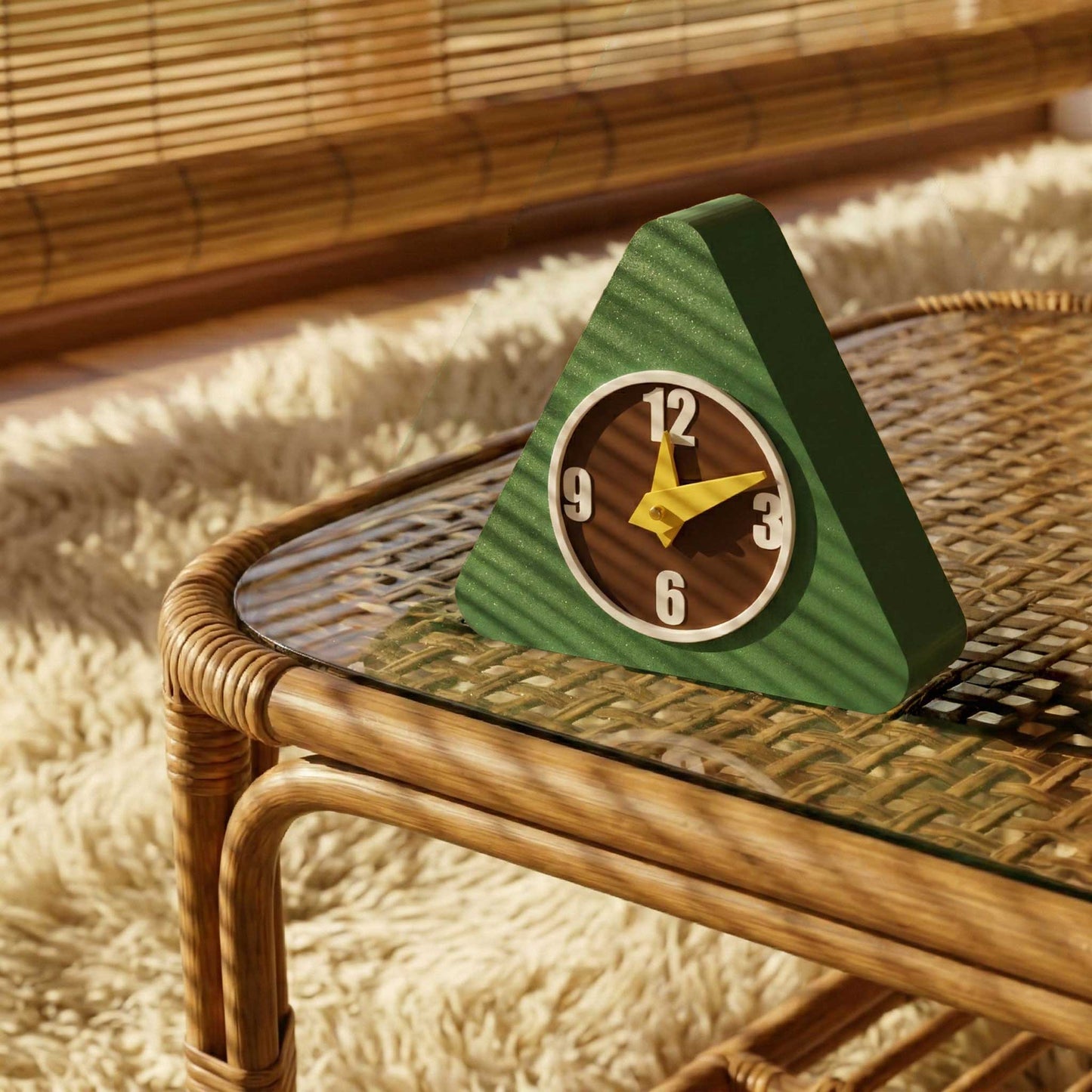 Chroma Trio Space Age Desk Clock