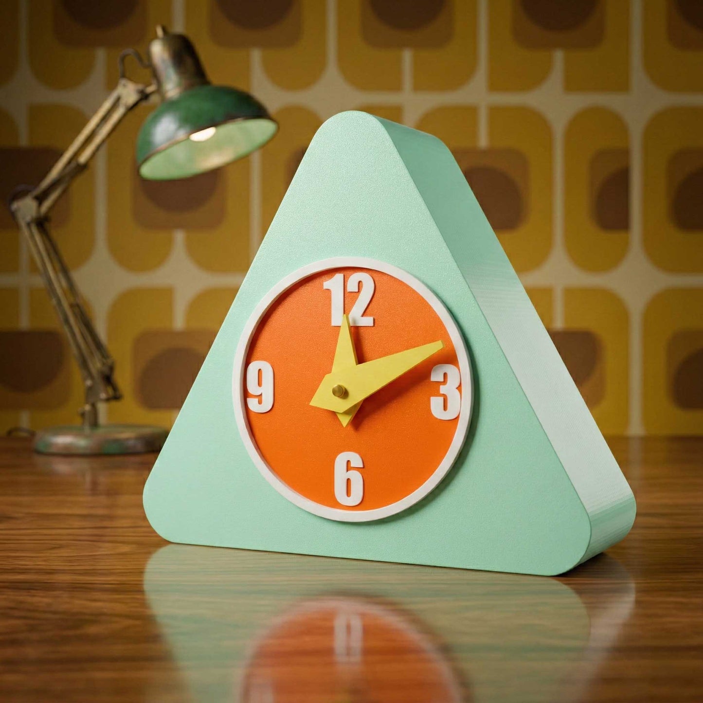 Chroma Trio Space Age Desk Clock