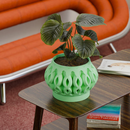 Corex Space Age Infinity Retro Weave Planter