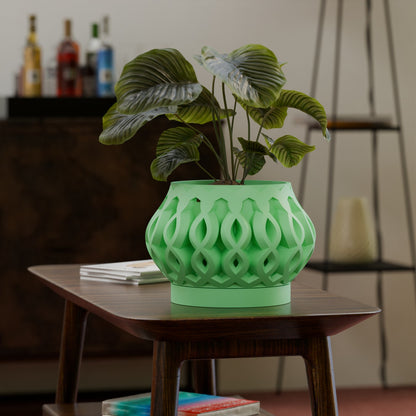 Corex Space Age Infinity Retro Weave Planter