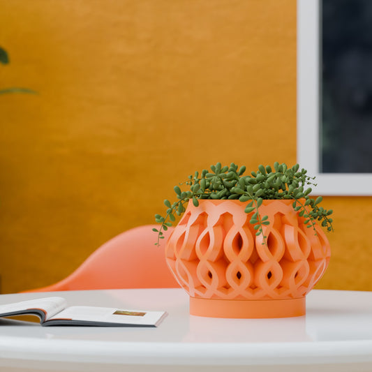 Corex Space Age Infinity Retro Weave Planter